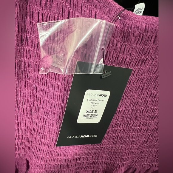 Fashionnova Summer Love Romper - Plum - Picture 9 of 11